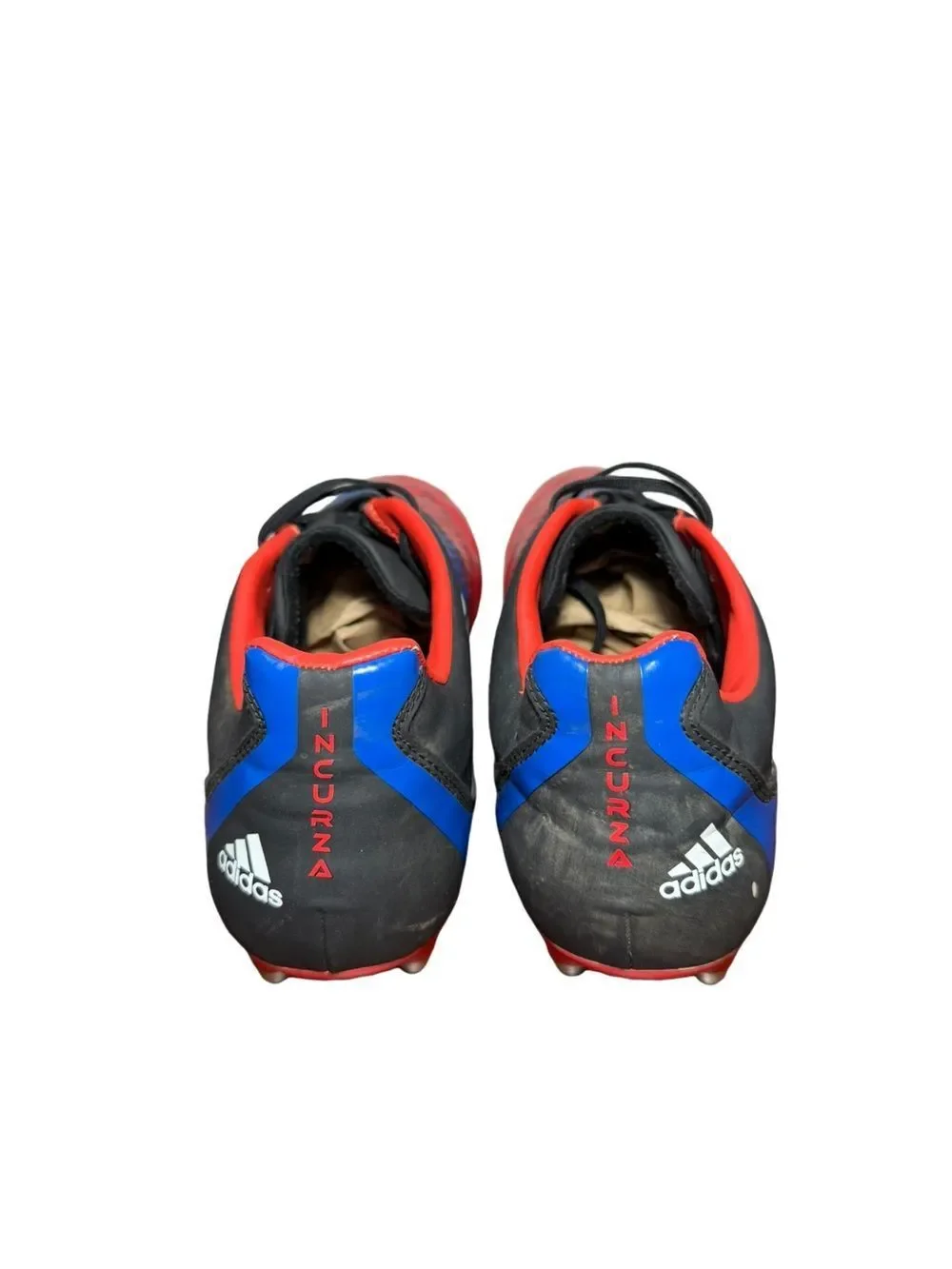Men’s Adidas Soccer Cleats in Black, Blue & Red size 13